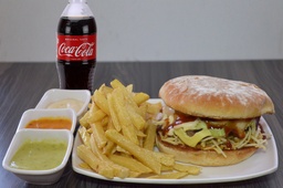 Combo Hamburguesa Sencilla 100%