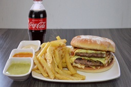 Combo Hamburguesa Doble Carne 100%